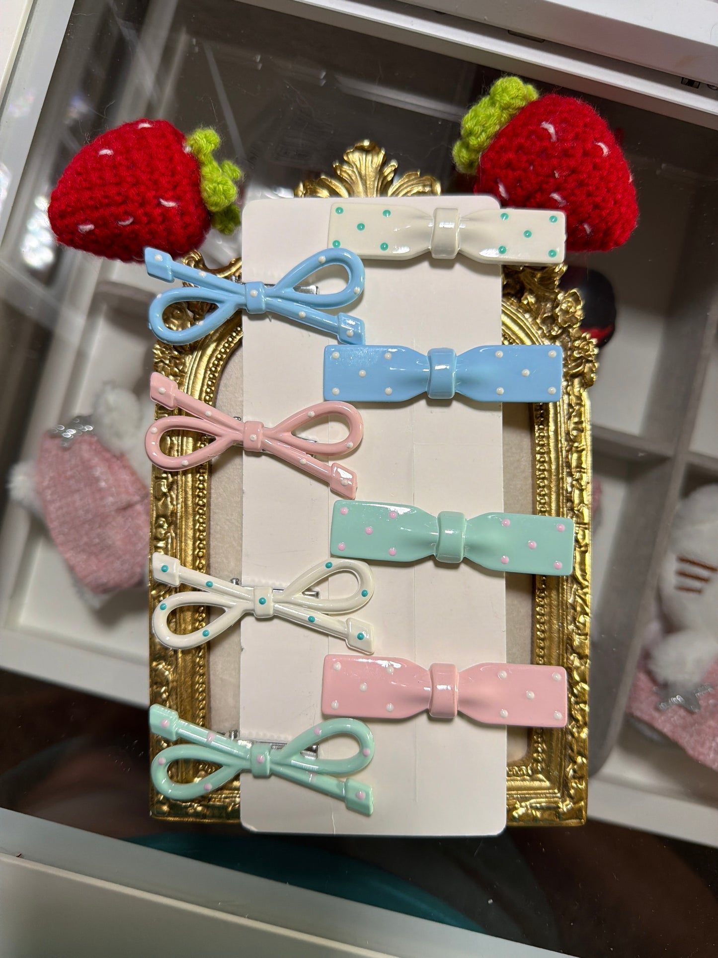 Sweet Bow Pastel Clip Set πβ¨