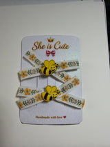 Honey Bee Ribbon Hair Clip π