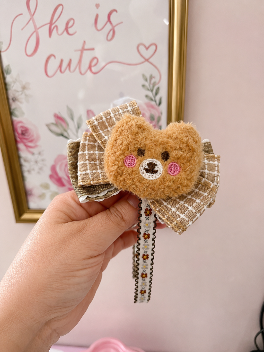 Cuddle Bear Heart Headband 🧸🤎