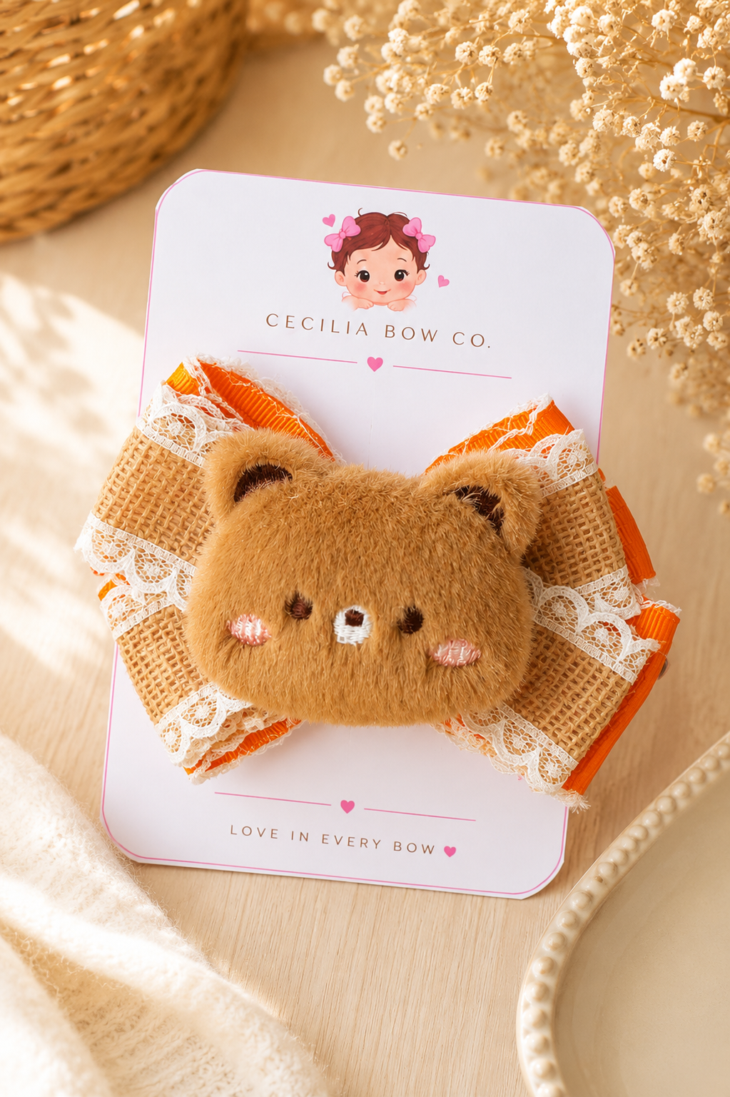 Autumn Teddy Bow 🧸