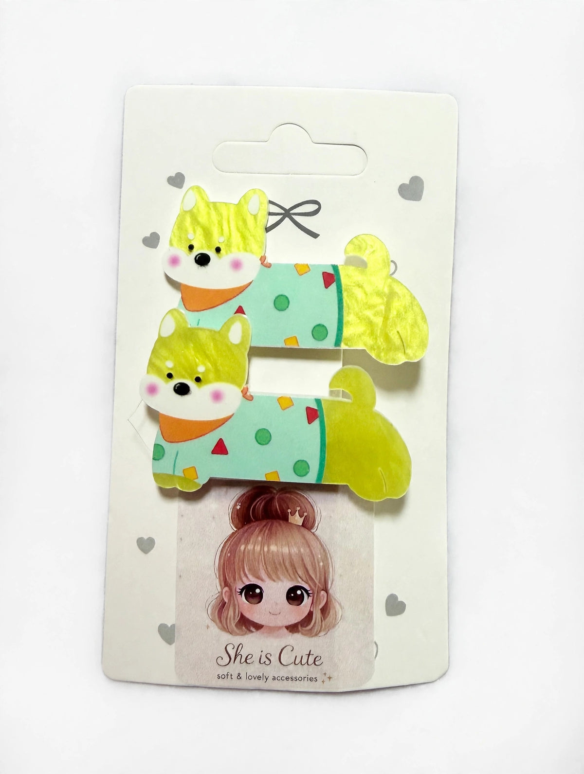 Sweet Puppy Hair Clips