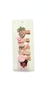 Sweet Bunny & Strawberry Clip Set ๐๐ฐ
