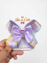 Lavender Dream Bear Bow