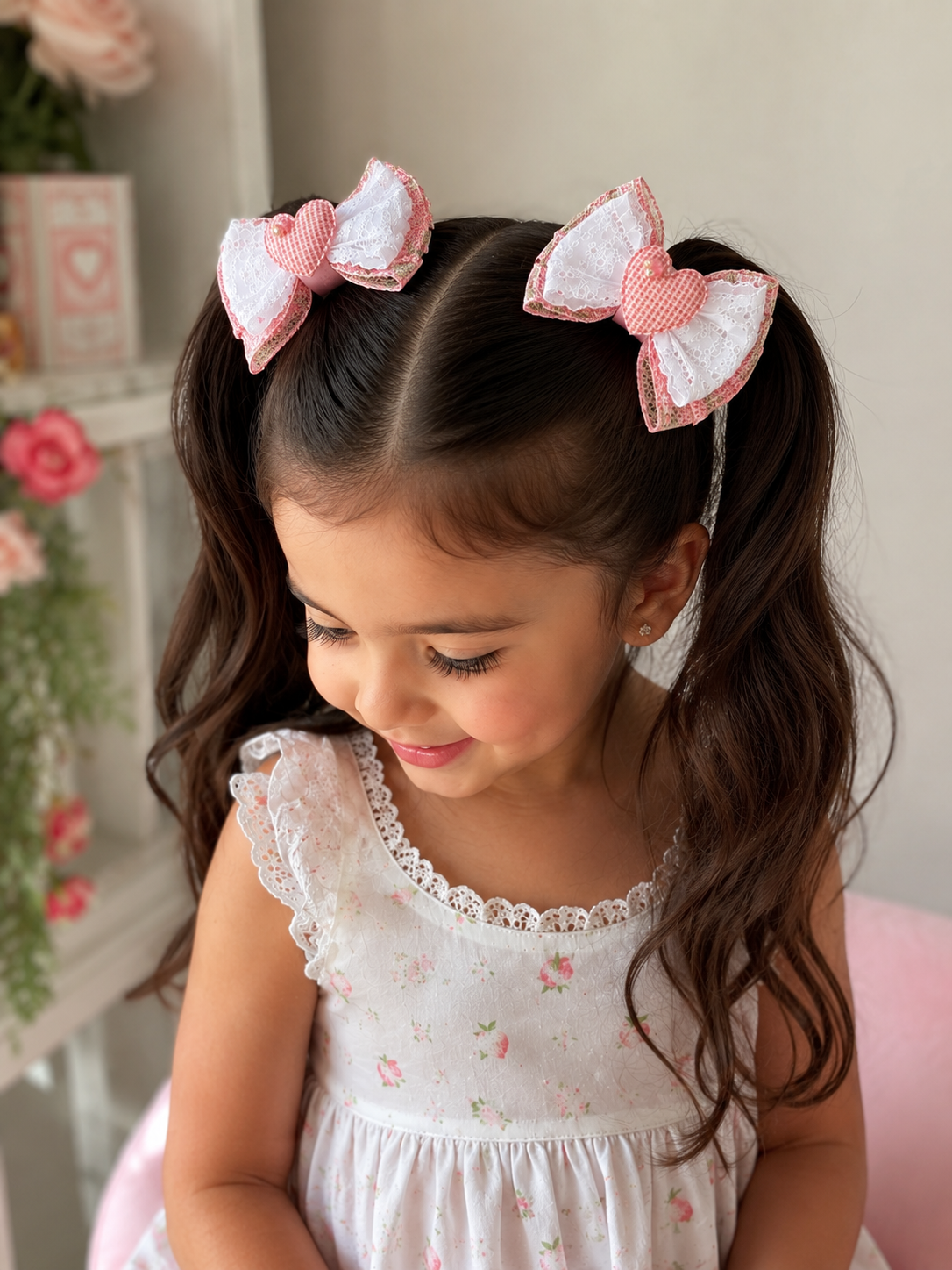 🎀 Sweetheart Lace Bow Set