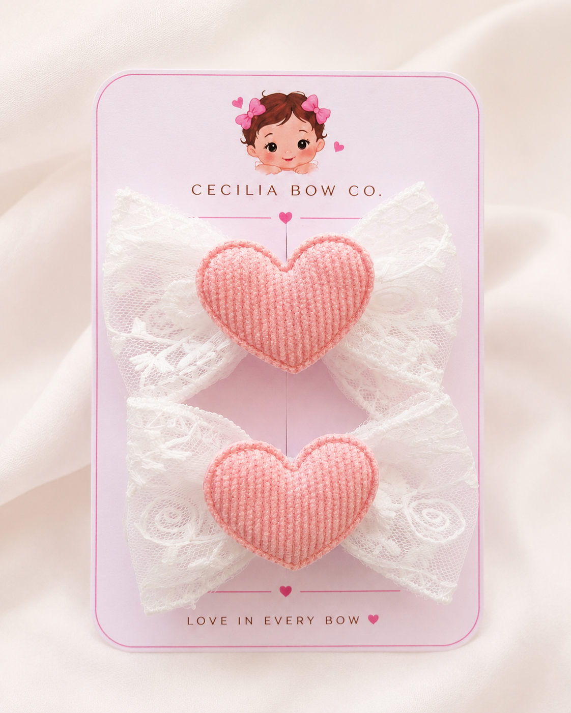 Sweetheart Lace — Set of 2 Bows