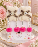 Teddy Charm Hair Clip Set
