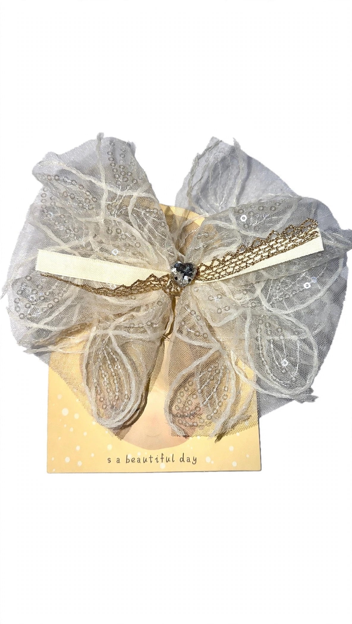 Golden Princess Tulle Bow